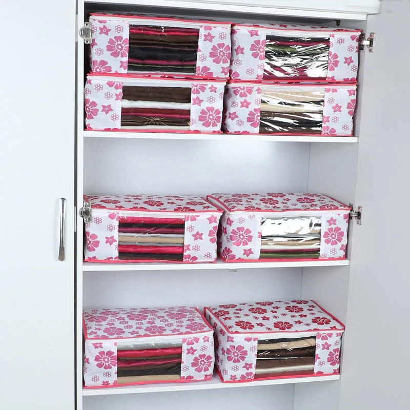 Aura Floral Saree Cover - Set Of Eight