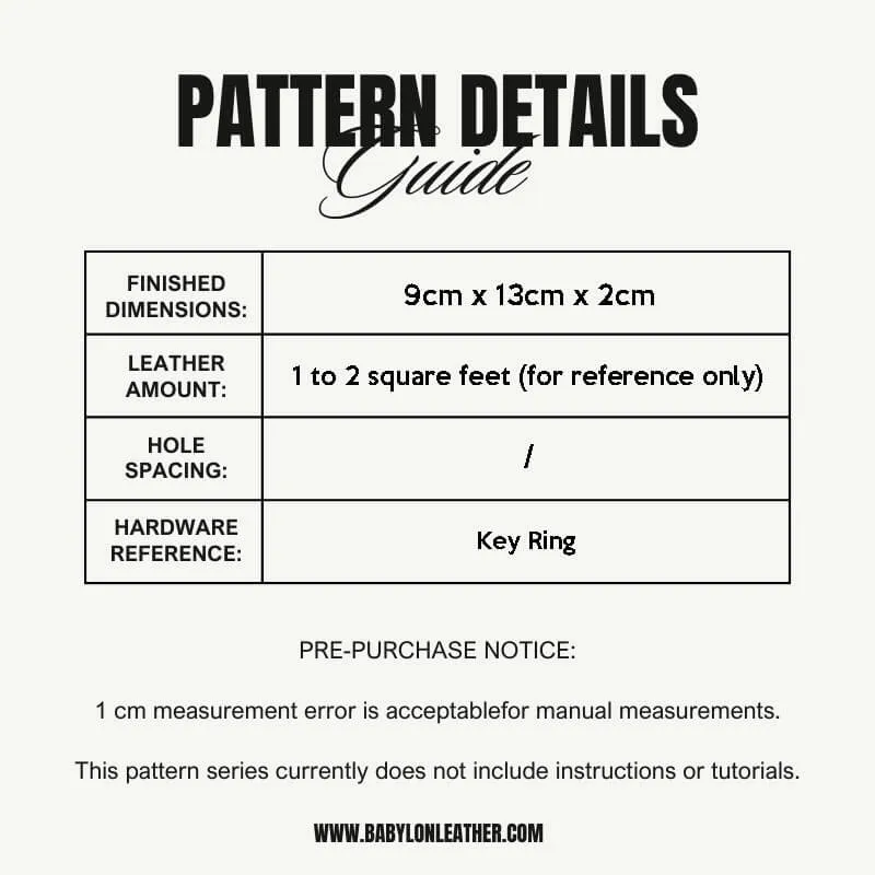 BABYLON™ Cat Cartoon Keychain Leather Pattern XBY-01