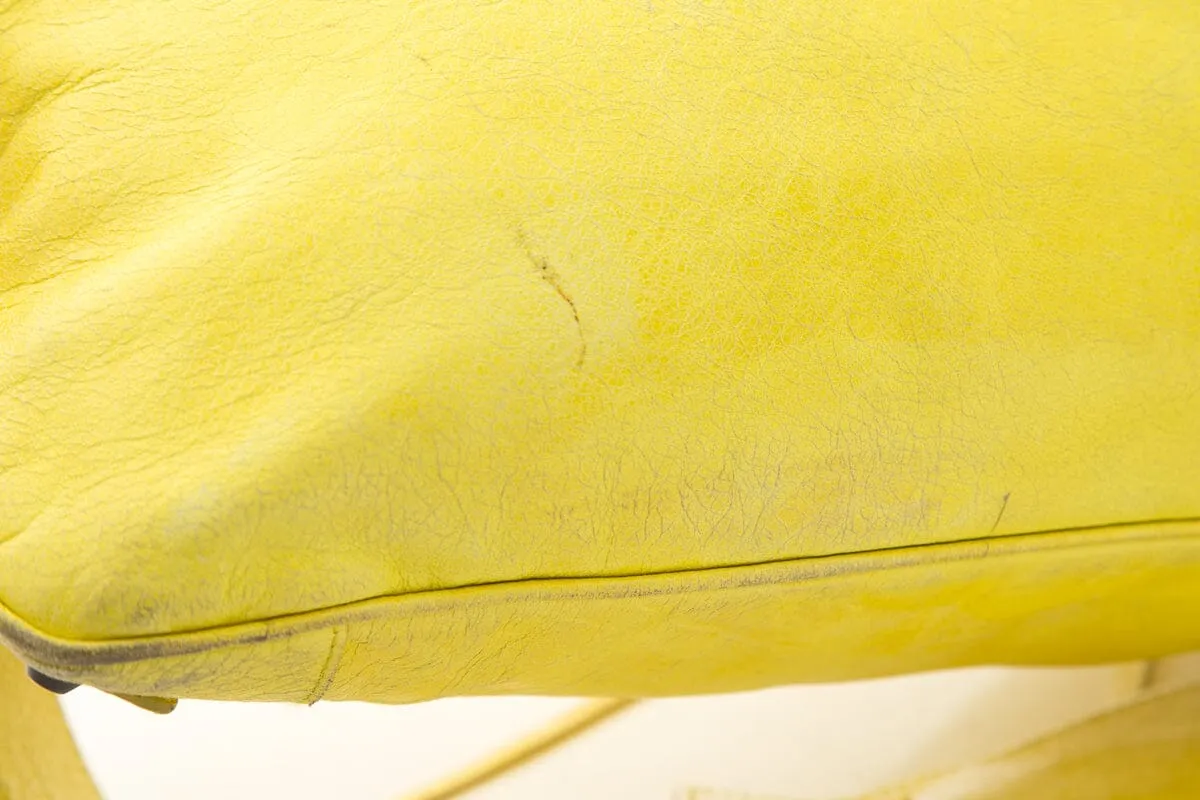 Balenciaga Yellow City Crossbody Handbag