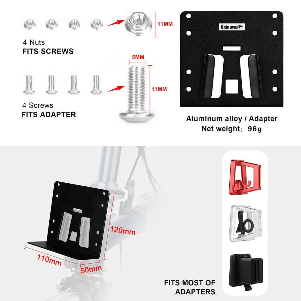 Bike Bag Adapter Folding Bike Front Bag Block Adapter For Brompton Bike Bike Bag Bracket Aluminum Alloy Bicycle Bag