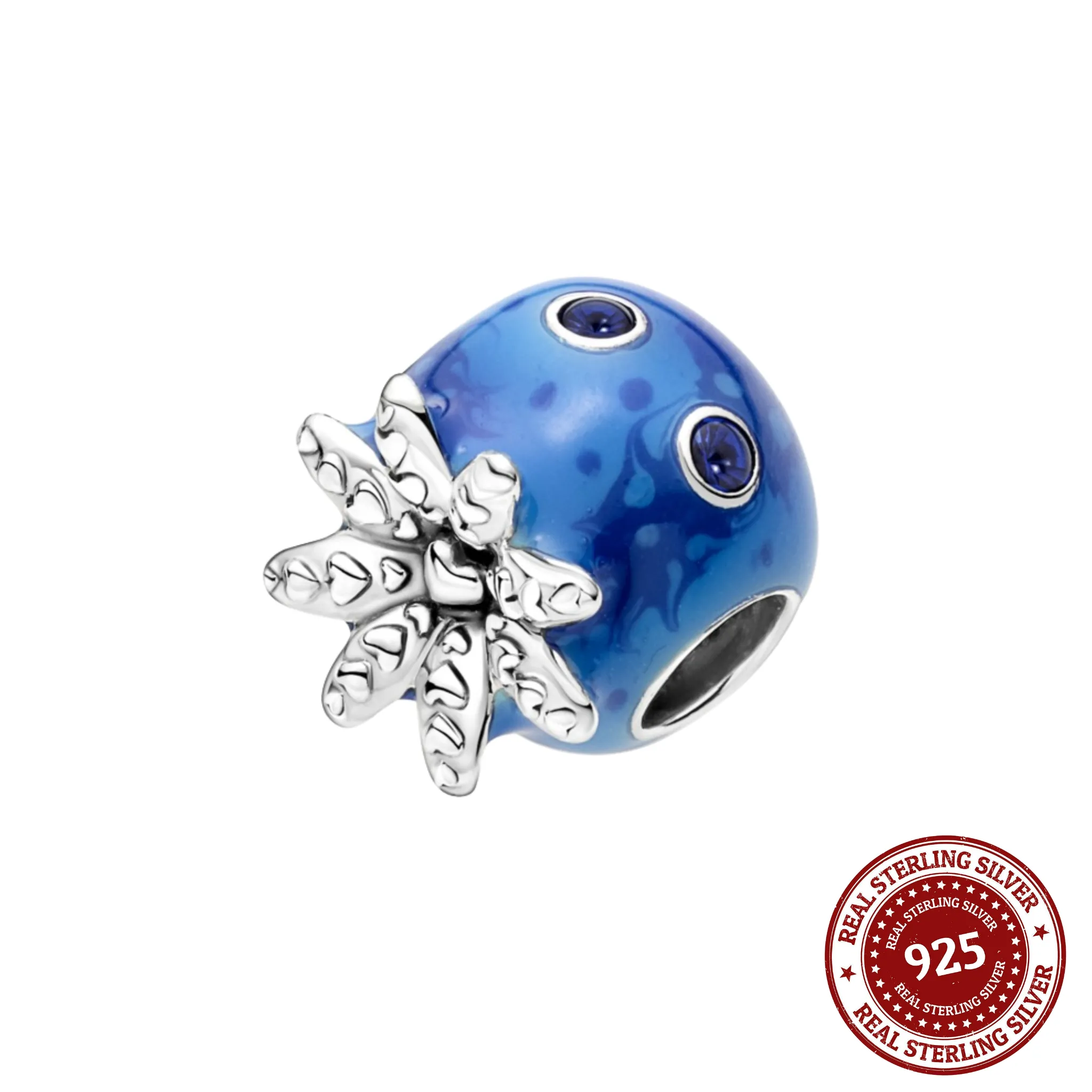 Blue Octopus Charm