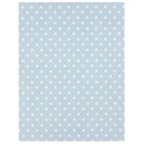 Blue Polka Dots Folded Gift Wrap