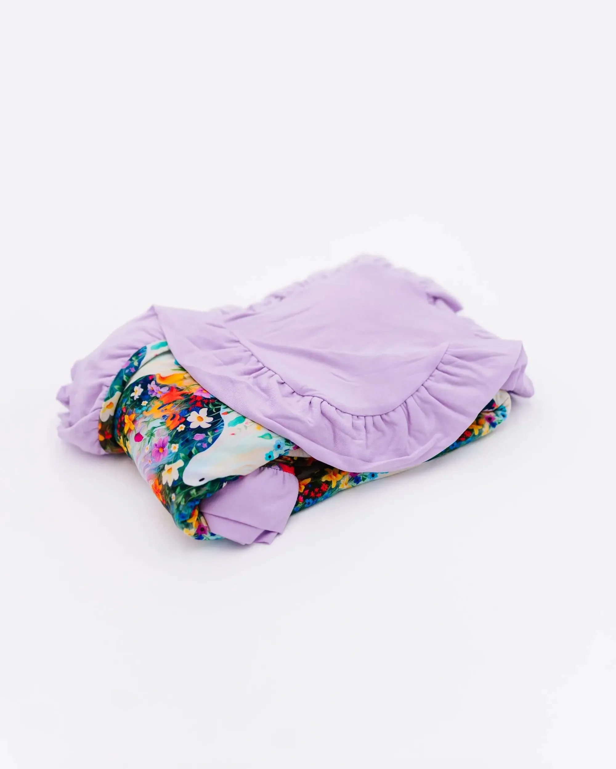 Boo-tiful Blooms Ruffle Bum Bum Blanket