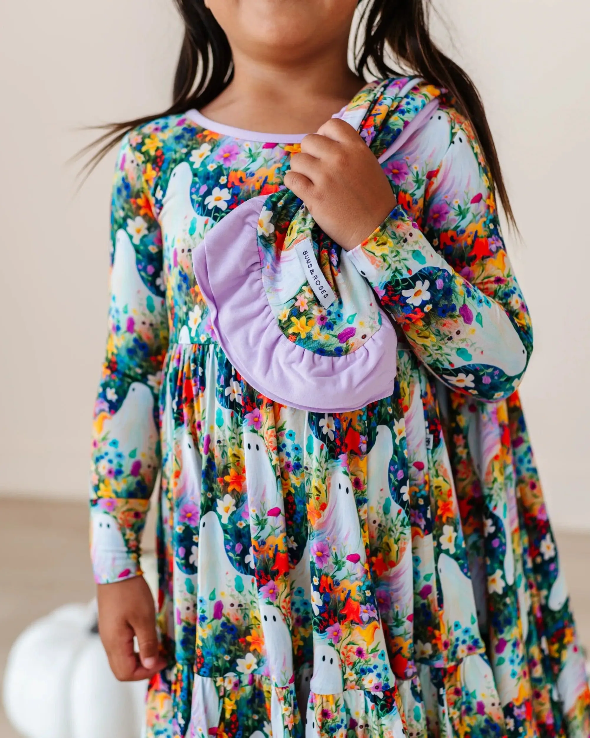 Boo-tiful Blooms Ruffle Bum Bum Blanket