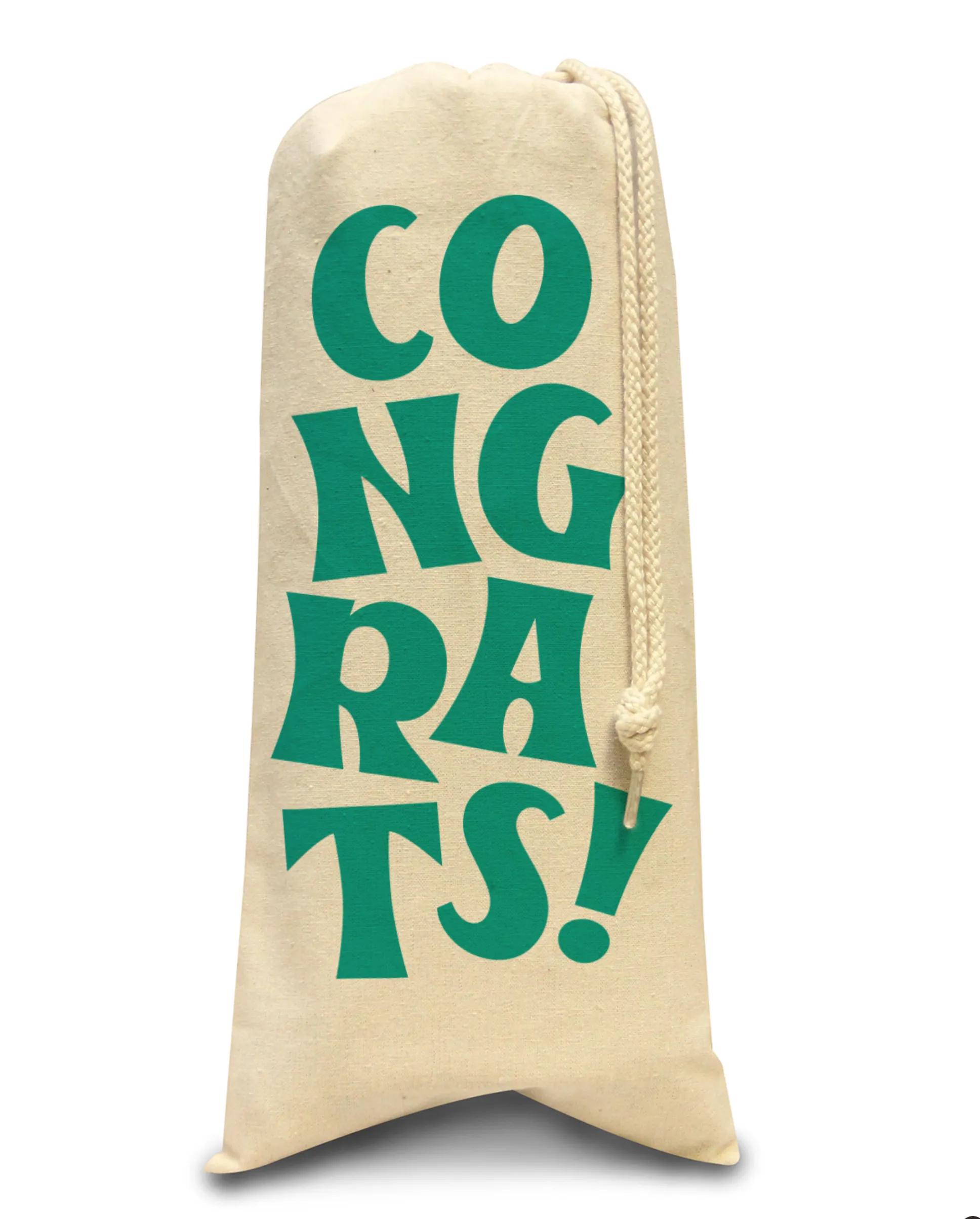 Canvas Drawstring Wine Bag