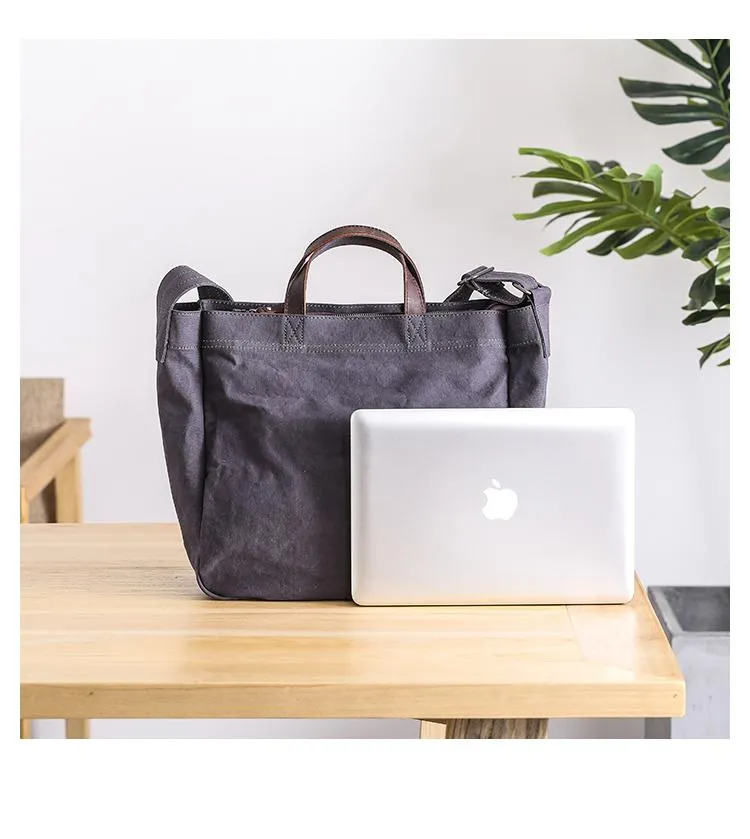 Canvas Mens Womens Large Side Bag Postman Bag Handbag Tote Bag Messenger Bag for Men