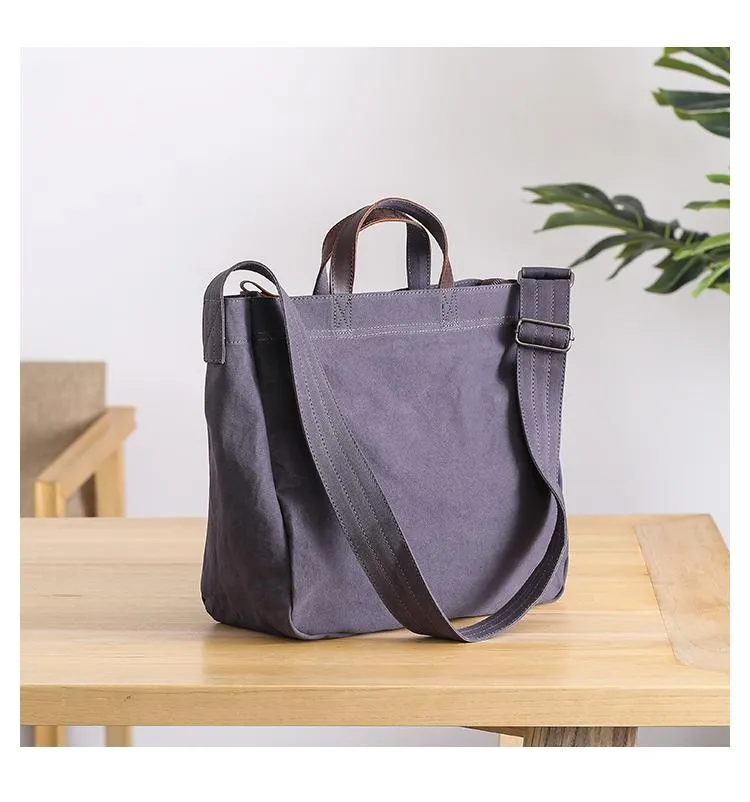 Canvas Mens Womens Large Side Bag Postman Bag Handbag Tote Bag Messenger Bag for Men