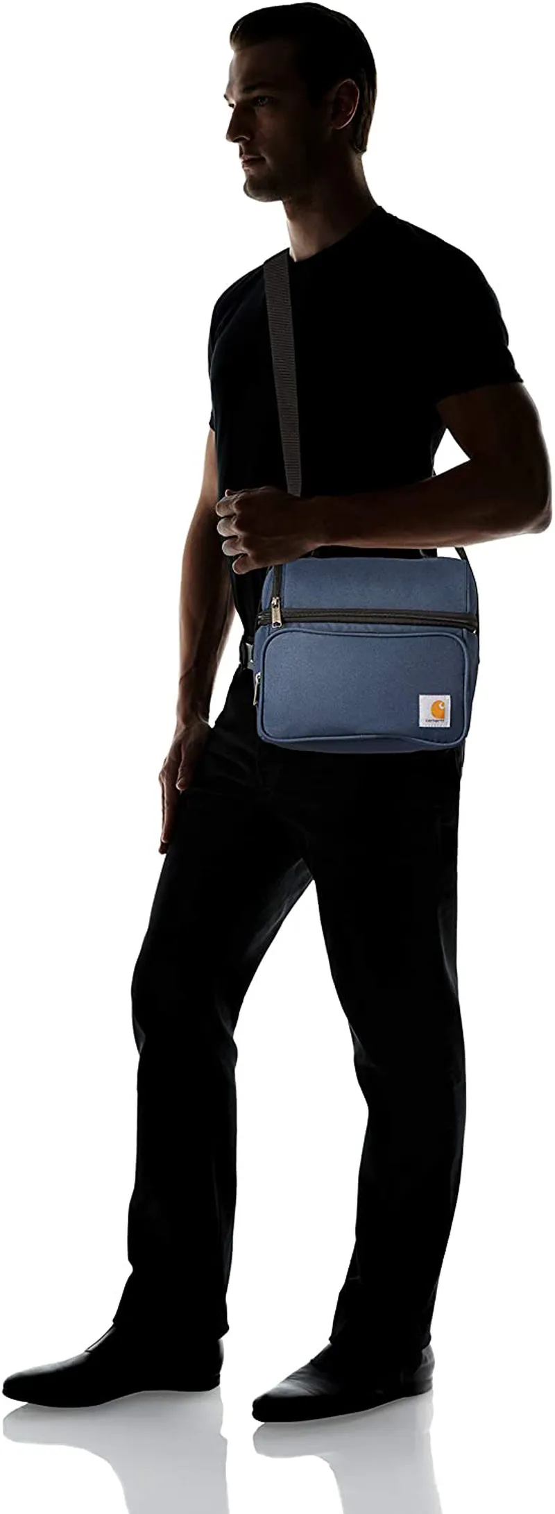 Carhartt Deluxe Dual Compartment Insulated Lunch Cooler Bag, Navy