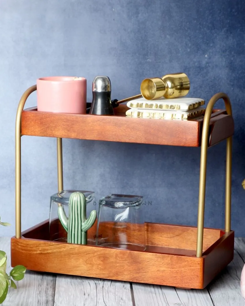 Casaduo Wooden Muti-Purpose Organizer | 13 x 8 x 12.5 inches
