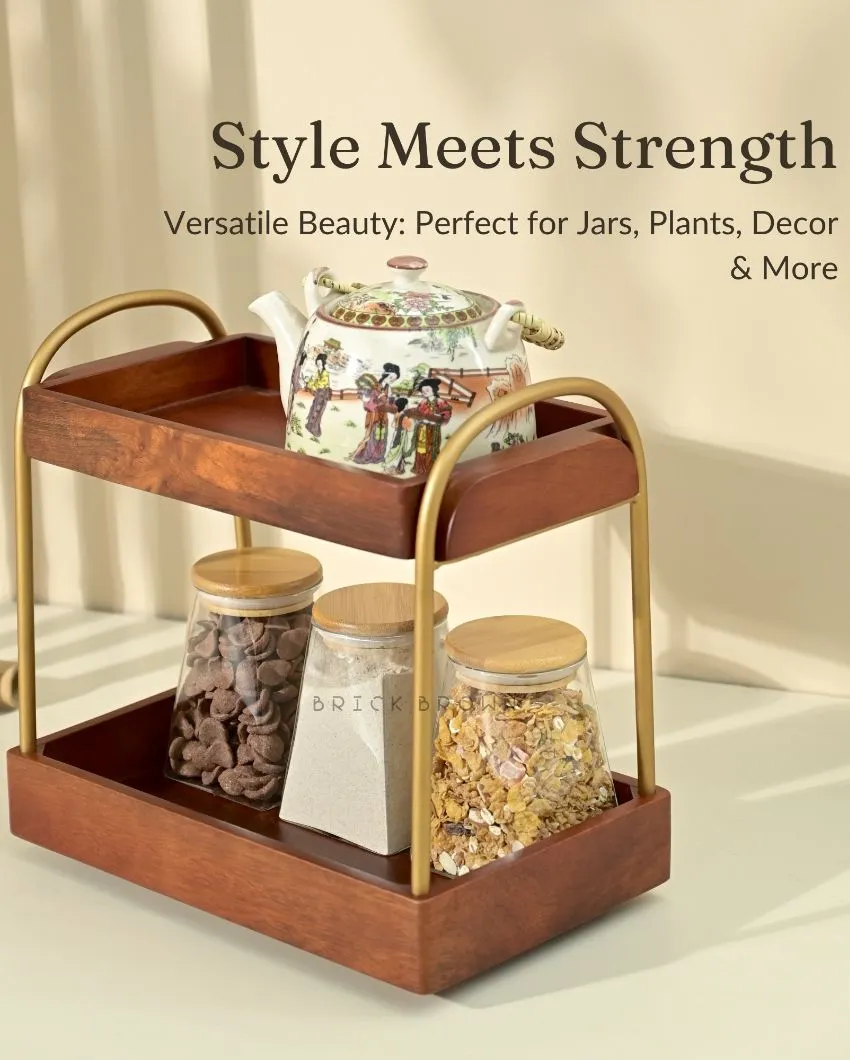 Casaduo Wooden Muti-Purpose Organizer | 13 x 8 x 12.5 inches