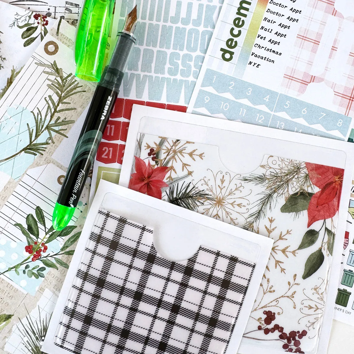 Cedar & Snow Planner Kit - Choose your insert or notebook - December 2024