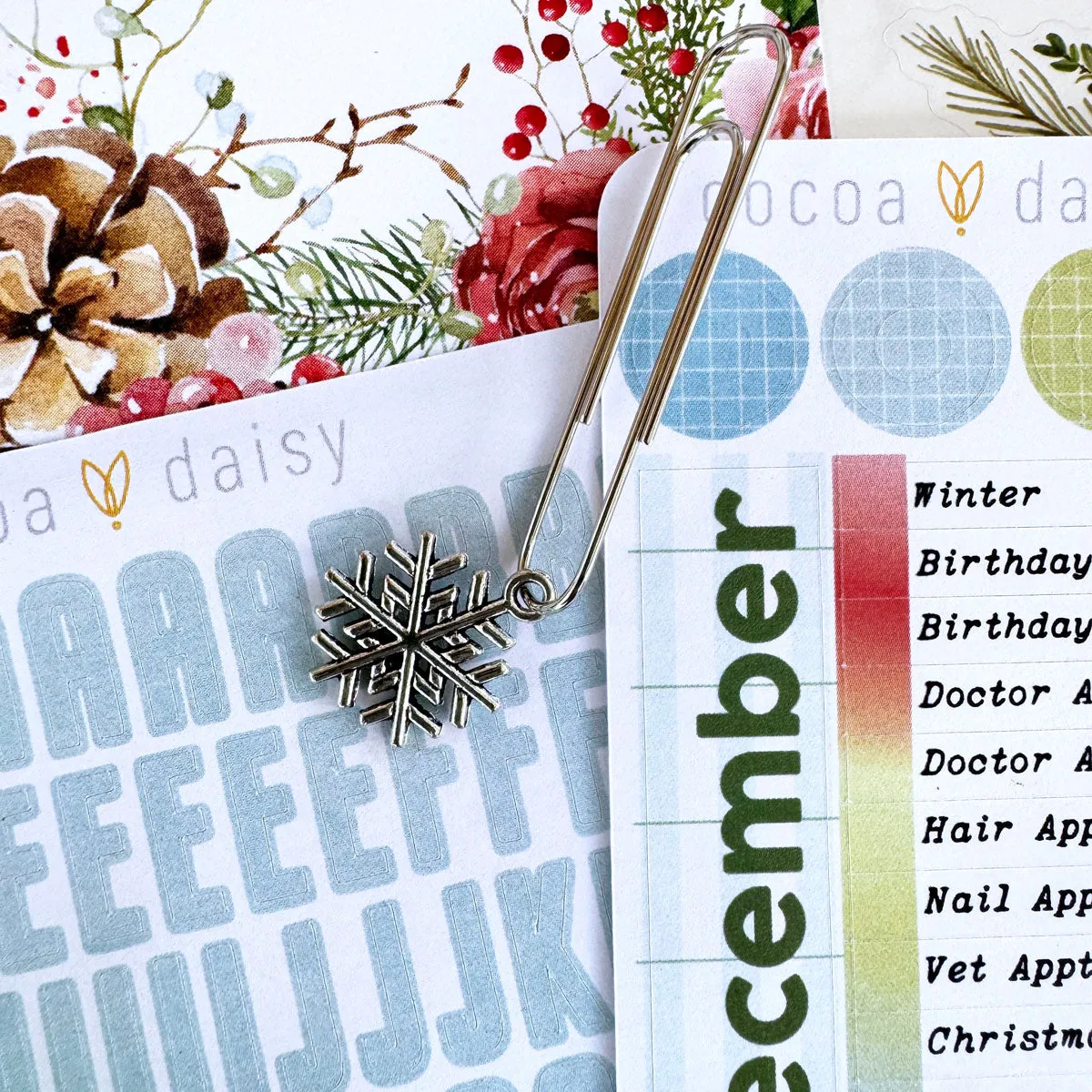 Cedar & Snow Planner Kit - Choose your insert or notebook - December 2024