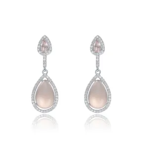 Champagne Cubic Zirconia Dangling Earrings