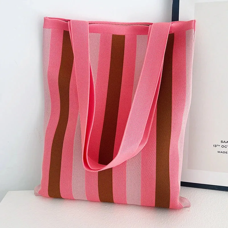 Chic Printed Knit Eco Totes - 32 Styles
