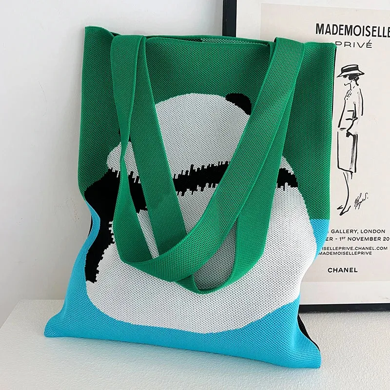 Chic Printed Knit Eco Totes - 32 Styles