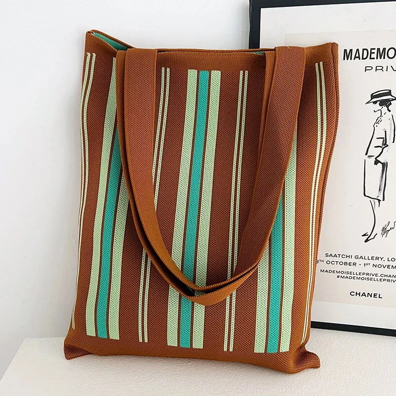 Chic Printed Knit Eco Totes - 32 Styles
