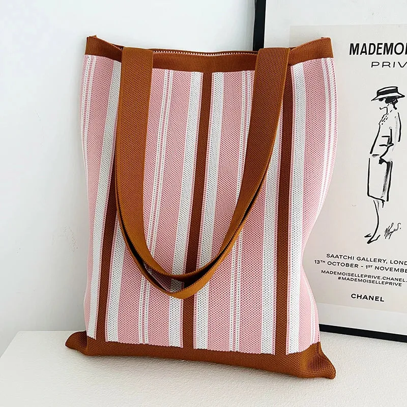 Chic Printed Knit Eco Totes - 32 Styles