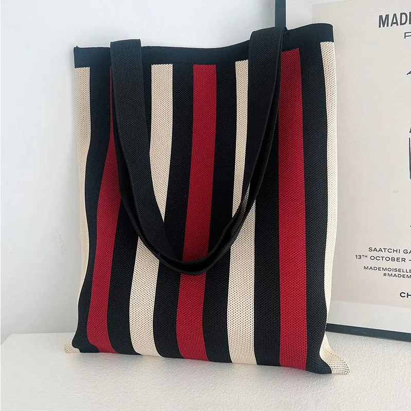 Chic Printed Knit Eco Totes - 32 Styles