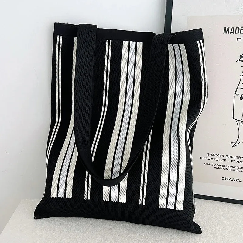 Chic Printed Knit Eco Totes - 32 Styles