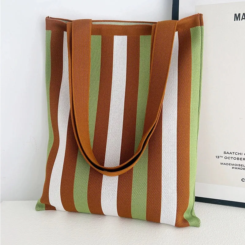 Chic Printed Knit Eco Totes - 32 Styles