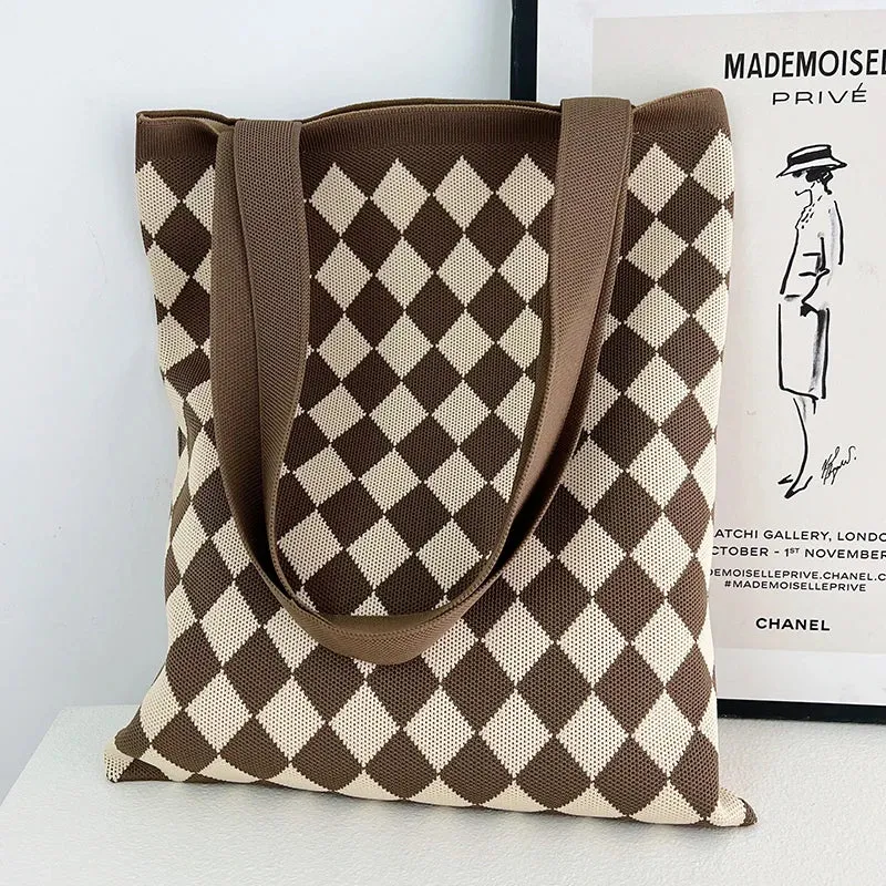 Chic Printed Knit Eco Totes - 32 Styles