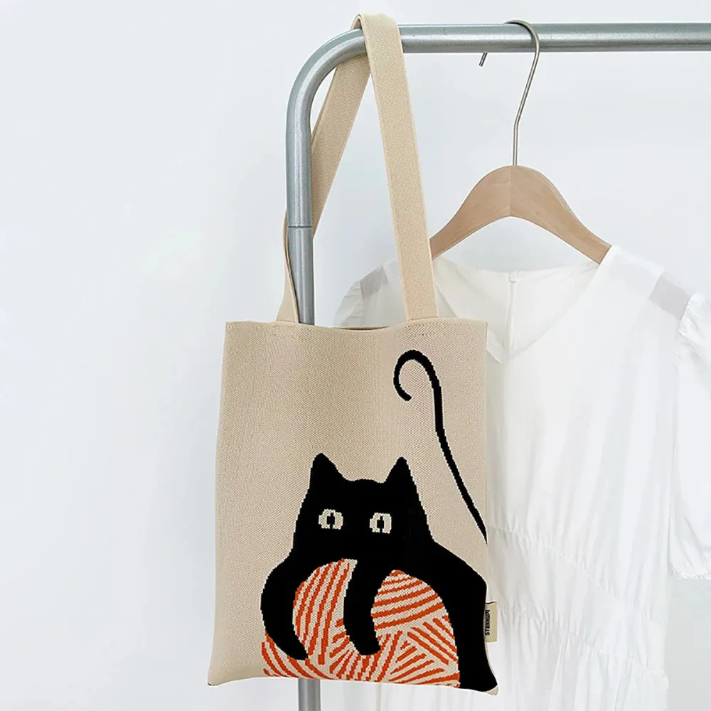 Chic Printed Knit Eco Totes - 32 Styles