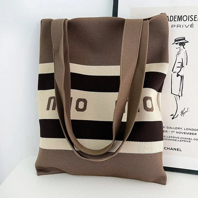 Chic Printed Knit Eco Totes - 32 Styles