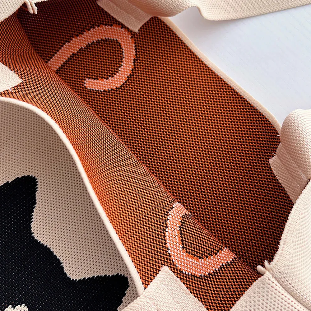 Chic Printed Knit Eco Totes - 32 Styles