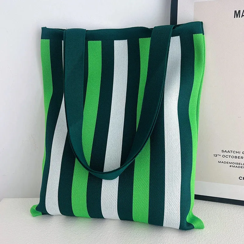 Chic Printed Knit Eco Totes - 32 Styles