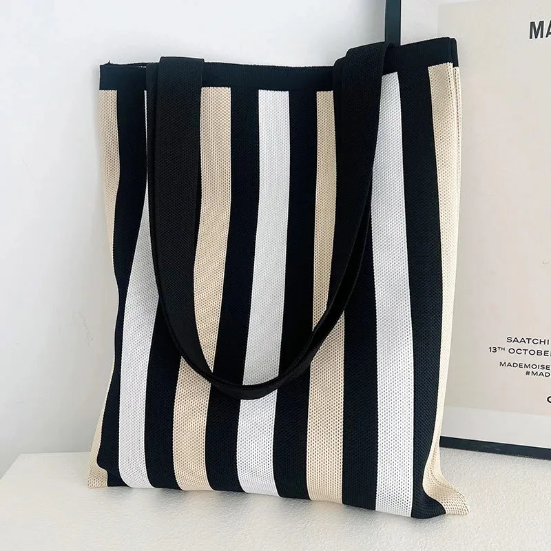 Chic Printed Knit Eco Totes - 32 Styles