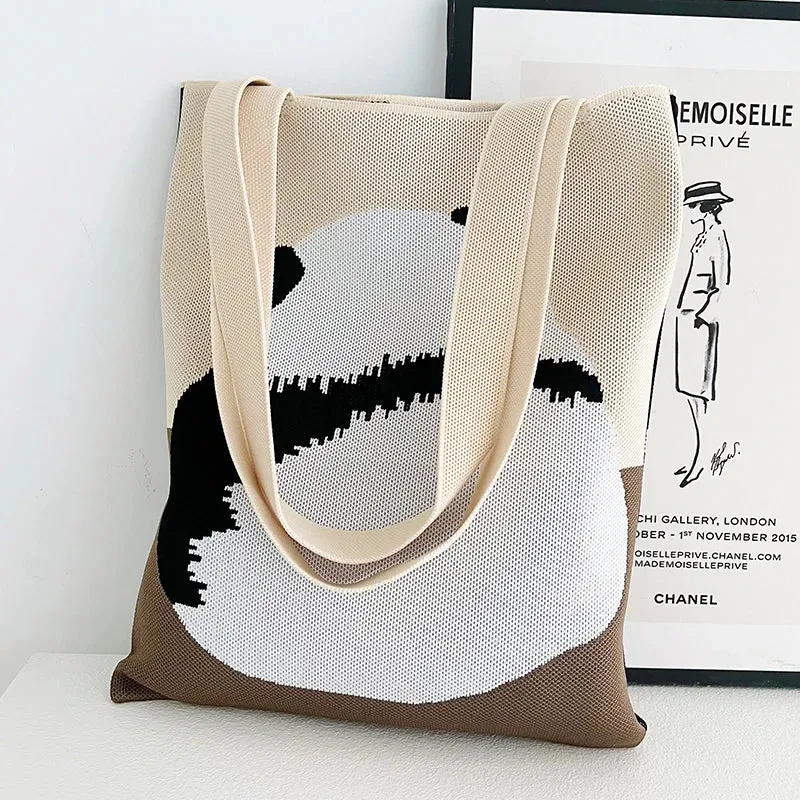 Chic Printed Knit Eco Totes - 32 Styles