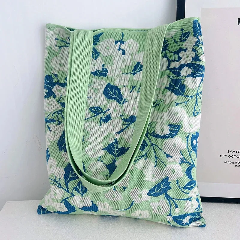 Chic Printed Knit Eco Totes - 32 Styles