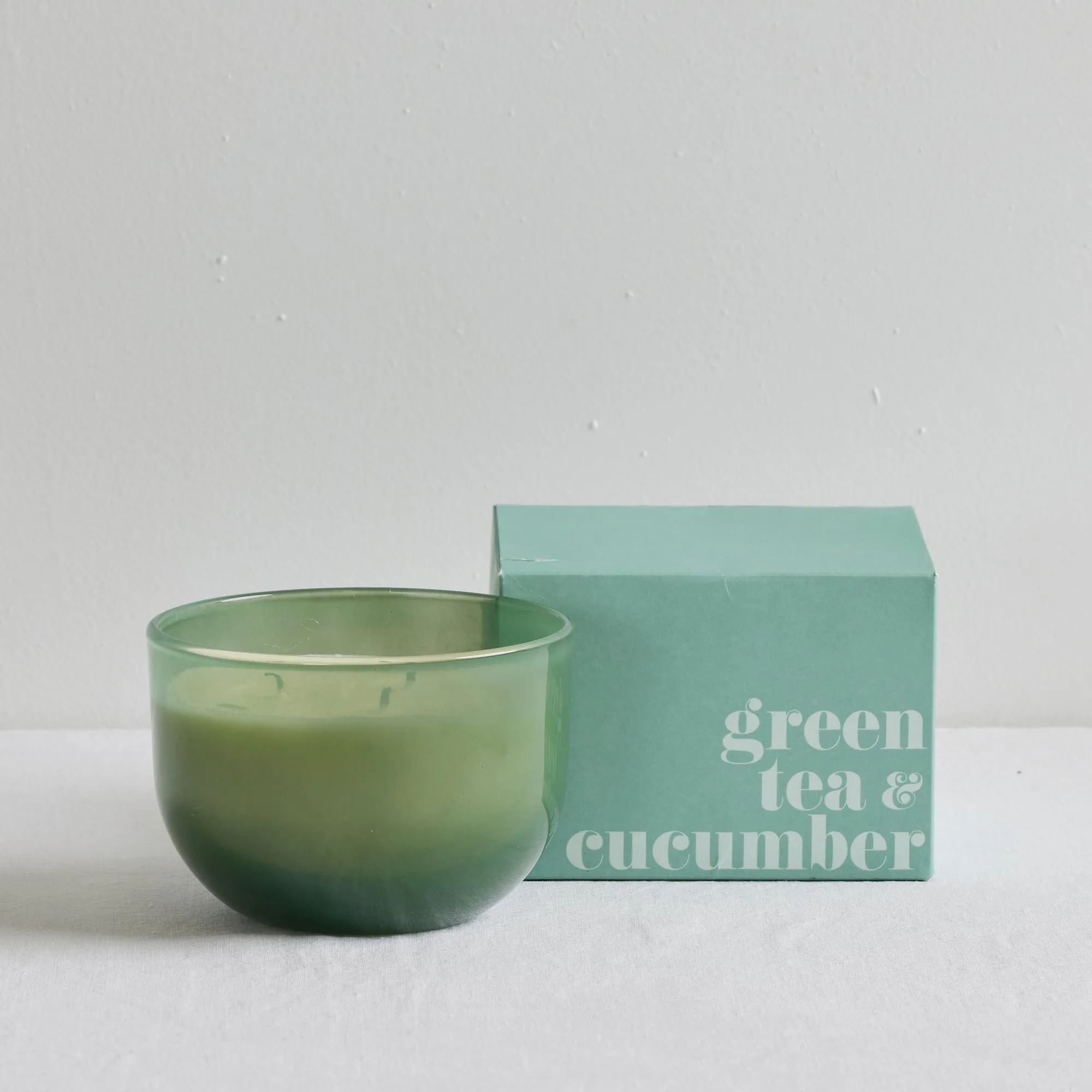 Chroma Glass Candle - Large - Green Tea & Cucumber