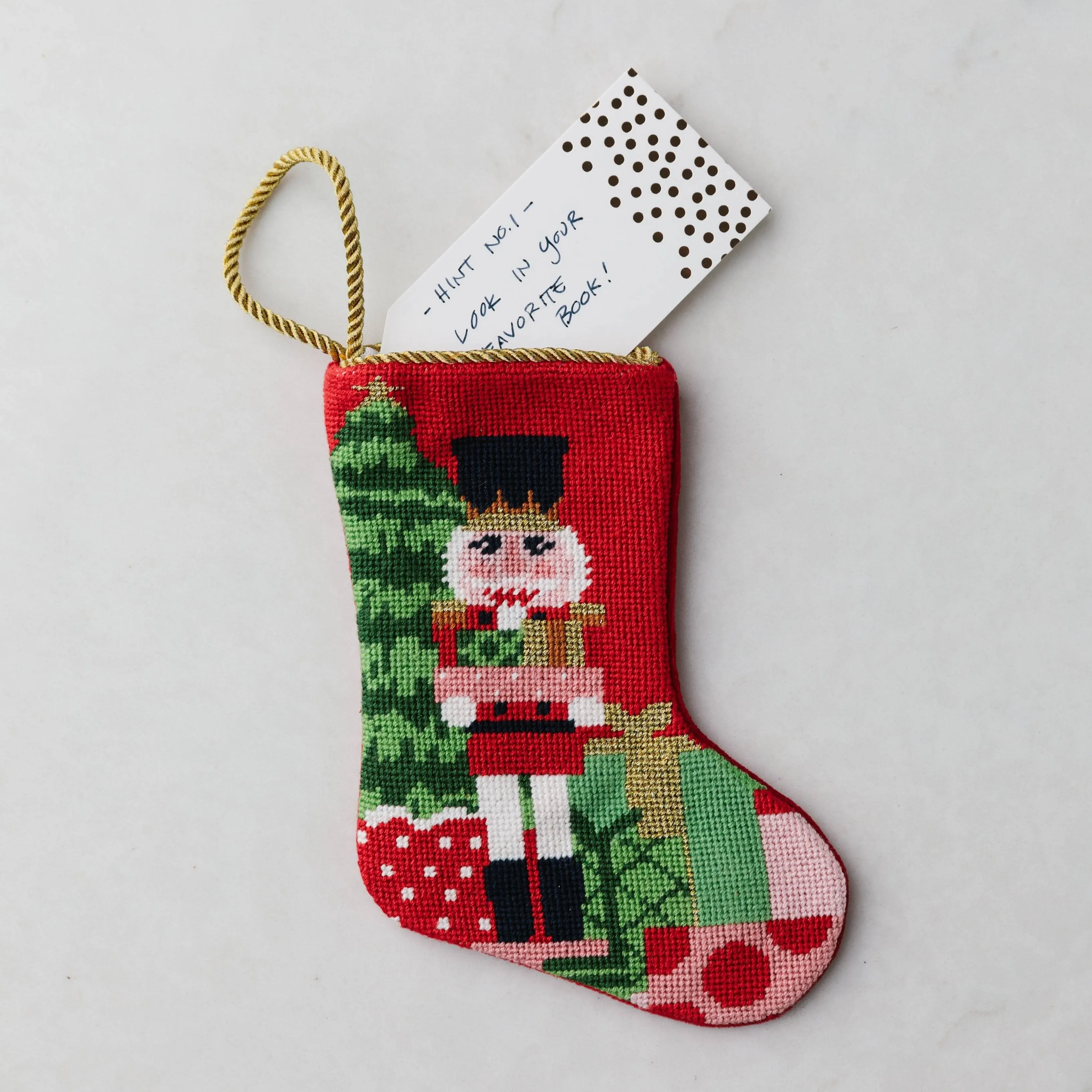 CLASSIC NUTCRACKER BAUBLE STOCKING