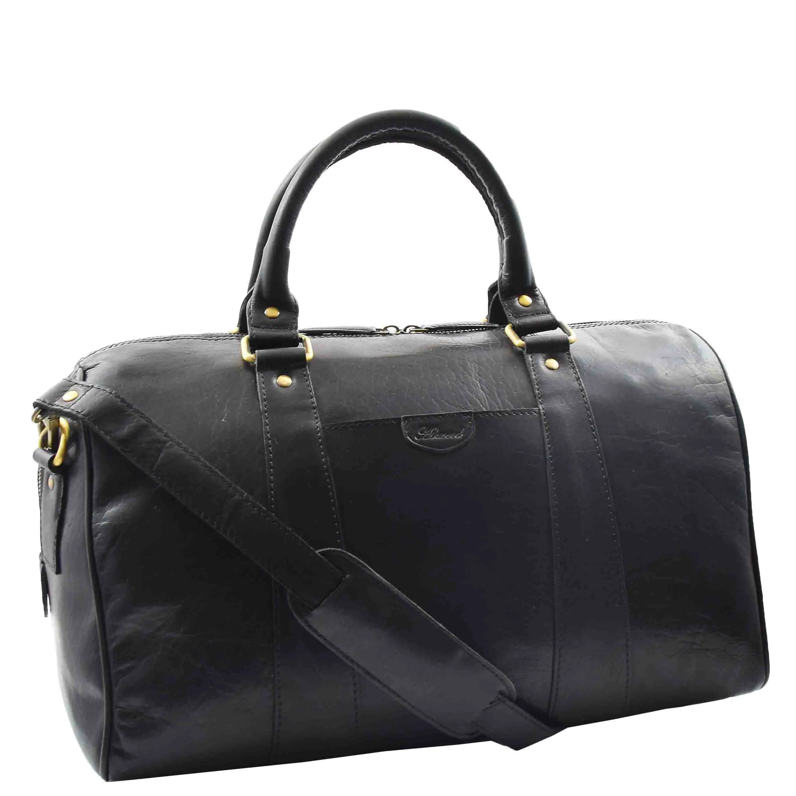 Classic Two Tone Weekend Bag Genoa Black
