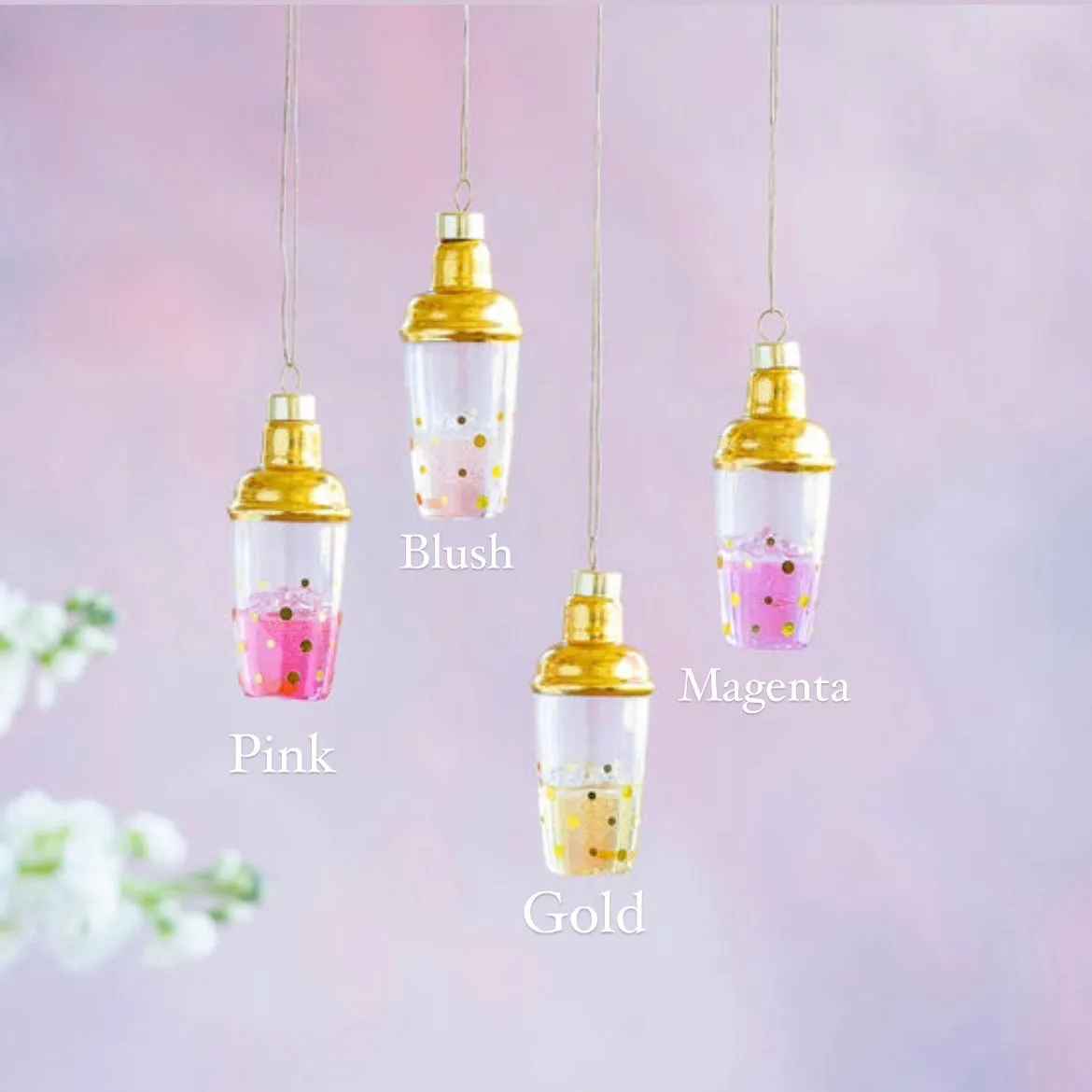 Cocktail Shaker Holiday Ornament