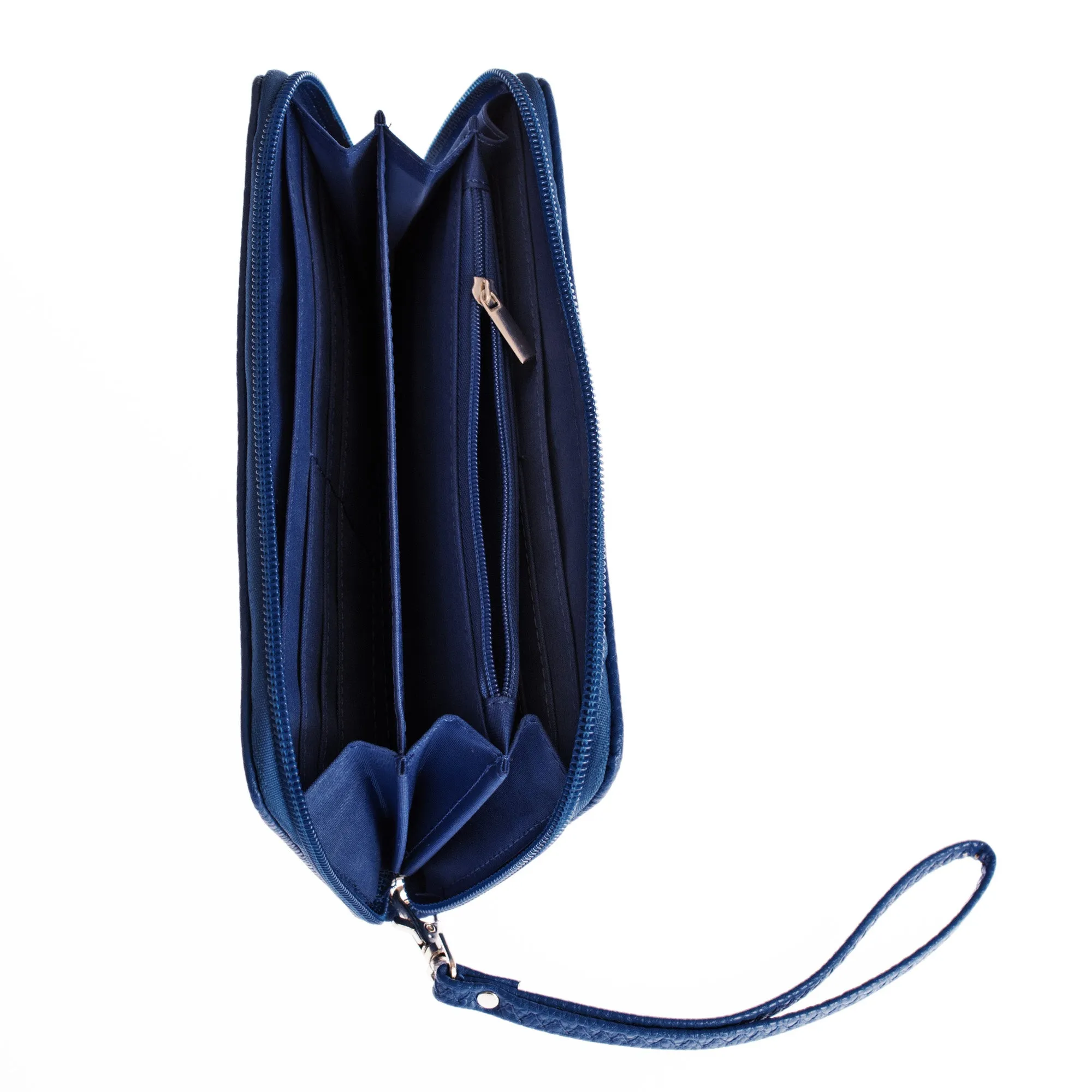 Columbus Blue Jackets Zip Organizer Wallet Pebble