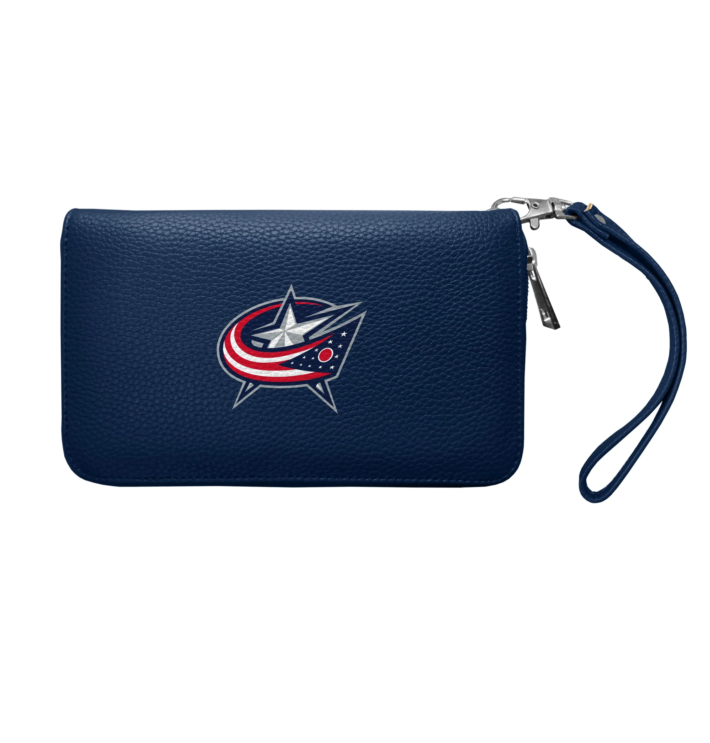 Columbus Blue Jackets Zip Organizer Wallet Pebble