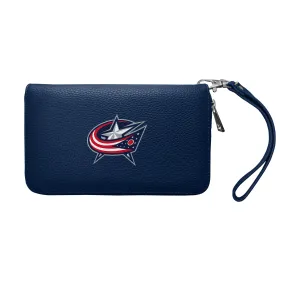 Columbus Blue Jackets Zip Organizer Wallet Pebble