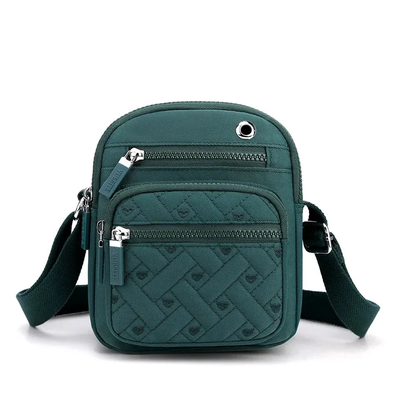 Compact Quilted Crossbody Bag