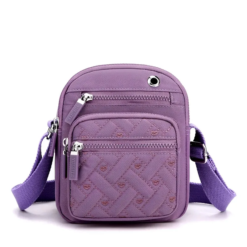 Compact Quilted Crossbody Bag