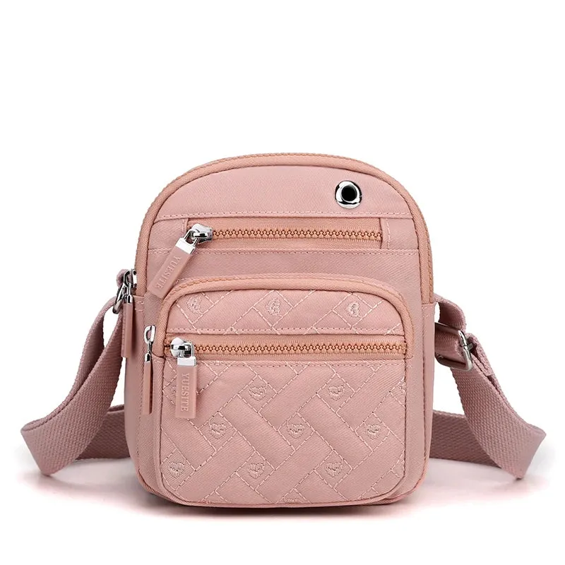 Compact Quilted Crossbody Bag