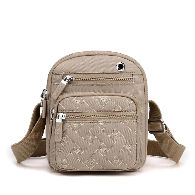Compact Quilted Crossbody Bag