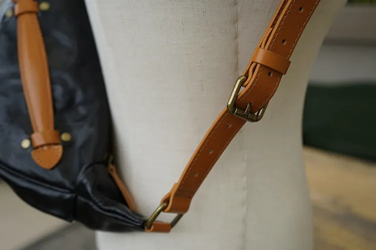 Cool Women's Chest Sling Bag Brown Leather Shoulder Bag