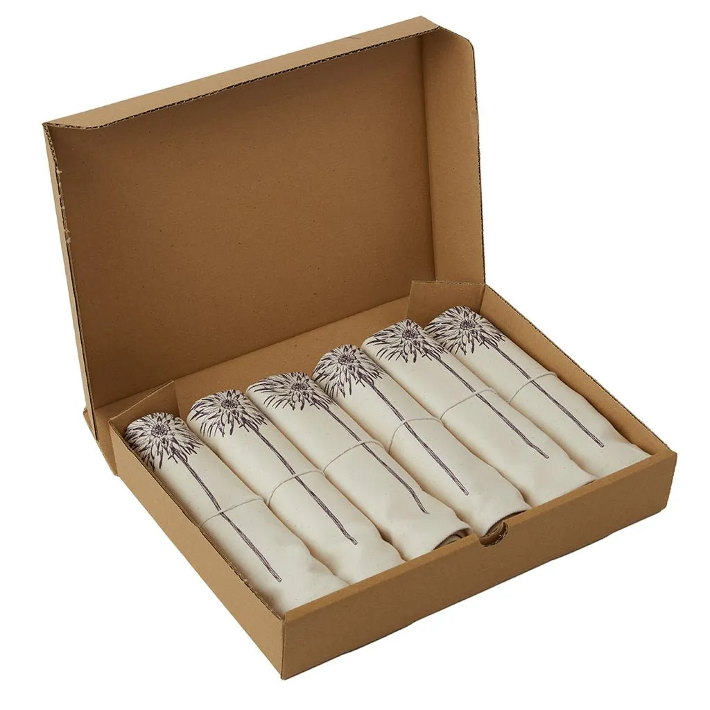 Cotton Napkins - Set of Six - Dahlia