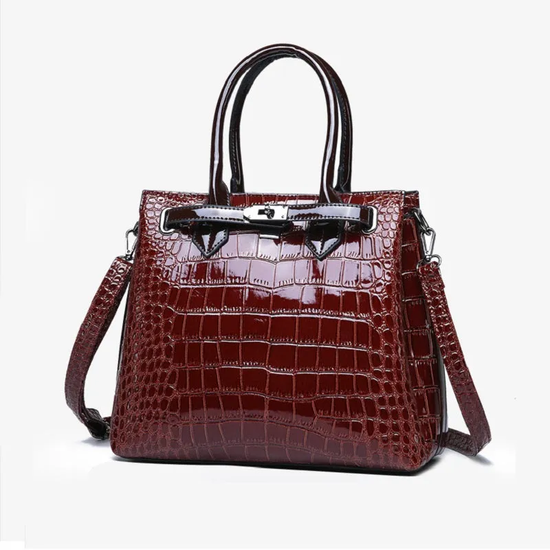 Crocodile Pattern Handbag