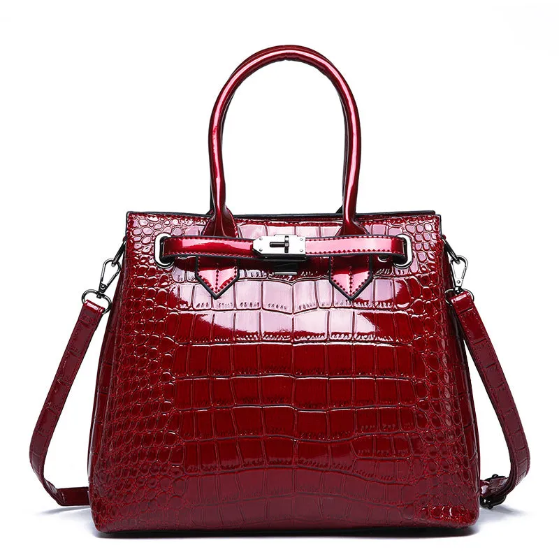 Crocodile Pattern Handbag