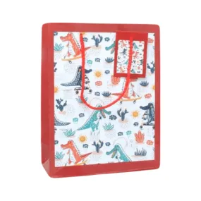 Crocodile Print Gift Bag With Tag