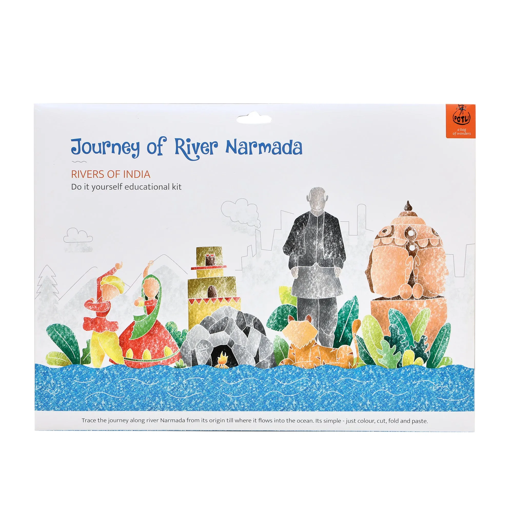 DIY Colouring kit Journey of River Narmada