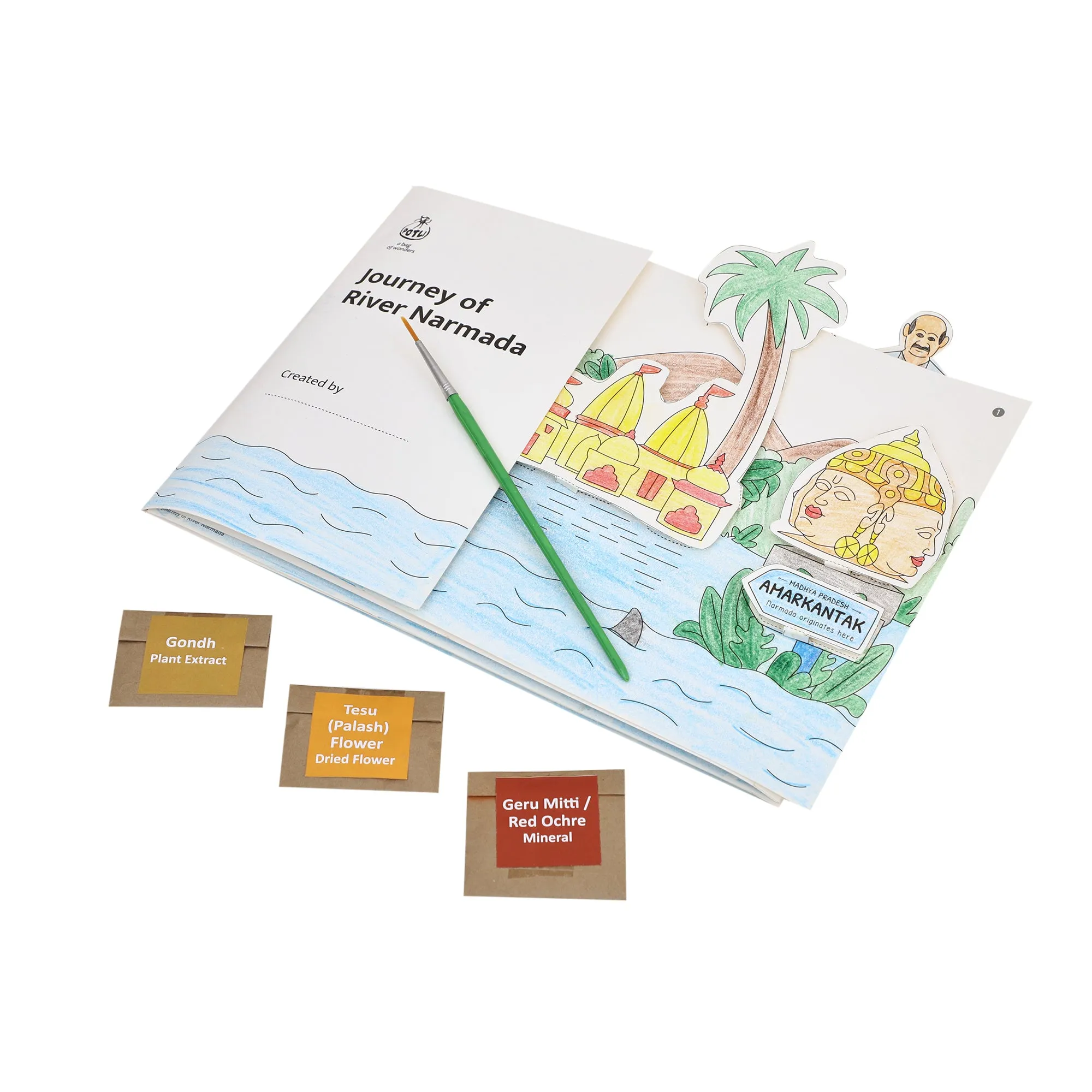 DIY Colouring kit Journey of River Narmada